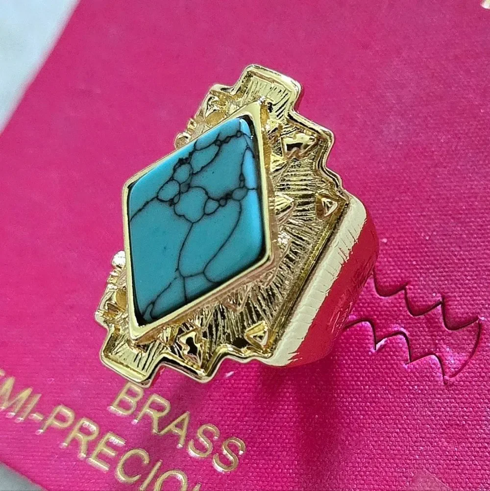 Persimmon Turquoise🩵 Statement Ring💍 - NWT
